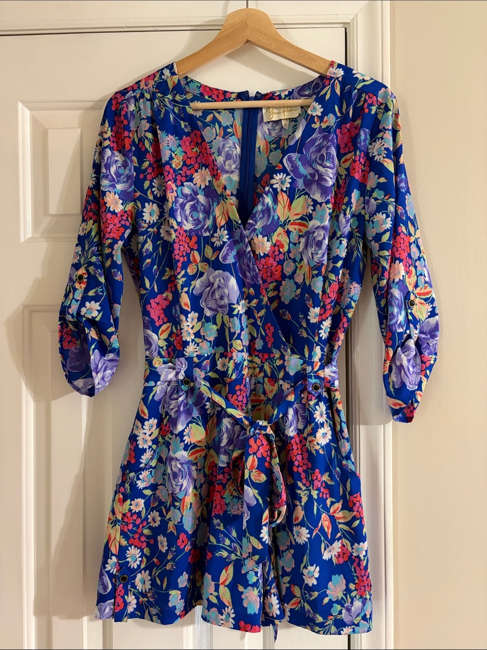 Yumi Kim Blue Floral Romper